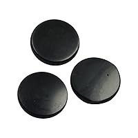 Authentic Shungite Sticker for Phone Case Tablet Laptop Computer - Round Dot Healing Energy Shungite Stones Protection Plate with Carbon Fullerenes 3 Pack (Polished, 40 mm / 1.57