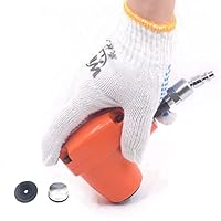 Small Palm Hammer Air Pneumatic Chipping Hammer Smart Mini Hammer Automatic with Aluminium Interchangeable Hammer Heads for Auto Body Panel Bumping Sheet Metal Panel Repair