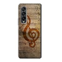 R2368 Sheet Music Notes Case Cover for Samsung Galaxy Z Fold 3 5G