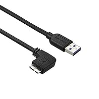 StarTech.com 1m 3 ft Slim Micro USB 3.0 Cable M/M - Left-Angle Micro-USB - USB 3.0 A to Micro B - Angled Micro USB - USB 3.1 Gen 1 (5Gbps) (USB3AU1MLS)