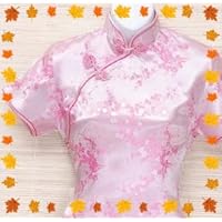 Blossom Mandarin Dresses in Pink - Chinese Size 8