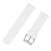 Clockwork Synergy - Silicone NATO Watch Straps - White, 20mm - Soft Rubber Watch Bands