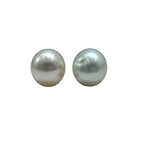 11.25 MM Size (Approx.) AA Luster Loose Pearl Cream Color Button Shape Pearl Beads Natural South Real Sea Pearl Personalize Gift