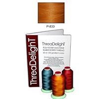 1 cone of ThreaDeligh Polyester Embroidery Thread - Copper P833-1100 yards - 40wt