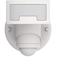 Outdoor Motion Sensor Tracking LED Floodlight Security Light (White) Nightwatcher VSL90, Rotating Movement for Intruder Deterrent