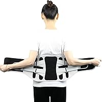 Men Lower Back Brace Women Lumbar Support Belt With 4 Support Stays, Breathable Waist Decompression Band Back Pain Relief For Sciatica Scoliosis Herniated Disc (Color : Black, Size : Medium)
