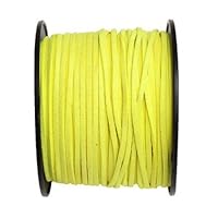 Faux Leather Suede Beading Cord (Lemon Sherbet, 10 ft)