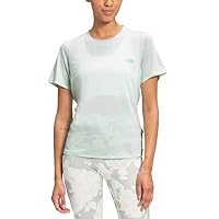 THE NORTH FACE Women's Wander Twist-Back T-Shirt (Misty Jade Heather, XX-Large)