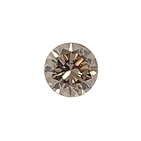 GIA Certified Natural Fancy Brown (1pc) Loose Diamond - 0.49 Cts - 4.87-4.94x3.12 mm I1 Clarity Round Brilliant