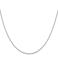 10k Gold Box Chain Necklace Jewelry for Women in White Gold Yellow Gold Choice of Lengths 16 18 20 24 14 22 30 and Variety of mm Options