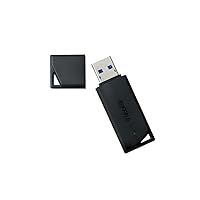 (Amazon.co.jp Exclusive) Buffalo RUF3-K256GA-BK/N 256 GB USB Drive, USB 3.2 (Gen1) / 3.1 (Gen 1) / 3.0 / 2.0