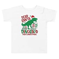 Kids Christmas Shirt, Dinosaur Shirt, Toddler Short Sleeve Tee, Gift for Kids