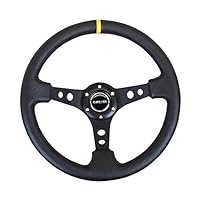 NRG Innovations NRG-RST-006BK-Y Reinforced Steering Wheel 350mm Sport Steering Wheel (3