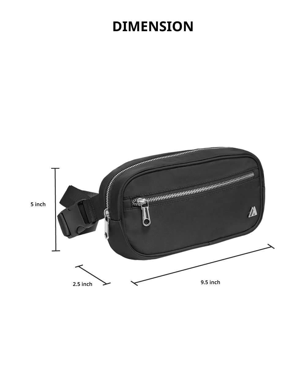 Everest Premium Waist Pack-Large, Black, One Size