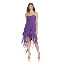 Hailey by Adrianna Papell Women's Strapless Ruffle Dress