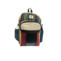 Amazing Hemp Backpack, Multicolor, Large