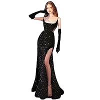 Luxury Black swan Suspender Velvet Sequin Bridesmaid Party Evening Dress, Ball Dress