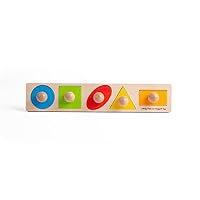 Bigjigs Toys, Wooden Shape Sorter Puzzle, Wooden Toys, Shape Sorter, Baby Shape Sorter, Shape Sorters for 1 2 3 Year Olds, Baby Toys, Montessori Toys