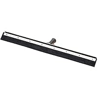 SPARTA Flo-Pac Floor Squeegee Traditional Squeegee with Straight Heavy Duty Steel Frame for Floor, Bathroom, Kitchen, Concrete, Tile, Garage, Commercial Use, 24 Inches, Black, (Pack of 6)