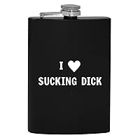 I Heart Love Sucking Dick - 8oz Hip Drinking Alcohol Flask