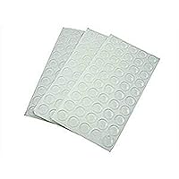 50pcs Clear Glass Protective Pads - Glass Table Top Pads,Transparent Self Stick Rubber Bumpers for Cabinets, Drawers, Cutting Boards