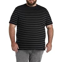 Harbor Bay by DXL Men's Big and Tall Sweat Resistant Striped T-Shirt