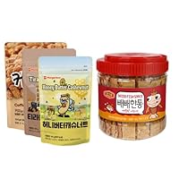 [Official MURGERBON] PLAY BALL VARIETY PACK, Korean snack, High Protein, 4 pack Bundle - (1 x Spicy Dried Fish Snack 120g, 1 x Coffee Peanut 300g, 1 x Tiramisu 180g, 1 x Honey Butter Cashew Nuts 160g)