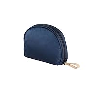Cosmetic Bag Handbag Makeup Accessories Portable Brushes Small Travel Waterproof Cases Electronics Organizer for Women (Navy Blue)