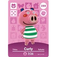 Curly - Nintendo Animal Crossing Happy Home Designer Amiibo Card - 288
