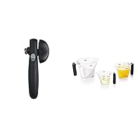 OXO Good Grips Snap Lock Can Opener + OXO Good Grips 3-Piece Angled Measuring Cup Set