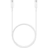 Samsung Galaxy USB-C Cable (USB-C to USB-C) - White- US Version with Warranty, Laptop