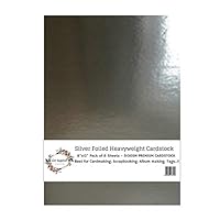Siver Foiled Heavyweight Cardstock 9