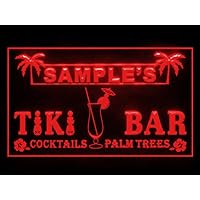 270013 Tiki Bar Beer Pub Personalized Custom Made Customized Your Text Display LED Light Neon Sign (16