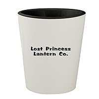 Lost Princess Lantern Co. - White Outer & Black Inner Ceramic 1.5oz Shot Glass