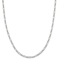 Savlano 925 Sterling Silver 3.5mm Italian Solid Figaro Link Chain Necklace Comes With a Gift Box For Men & Women - Made in Italy