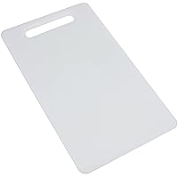 Basic Solid Plastic Cutting Board, 13 x 8 inch, White