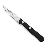 Paring Knife 3 Inch Stainless Steel. Kitchen Knife for Peeling Fruits and Vegetables. Ergonomic Polyoxymethylene Handle and 75mm Blade. Series Universal. Color Black