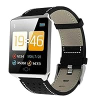 New Smart Watch with Blood Pressure Heart Rate Monitor Sports Fitness Tracker Men Smartwatch for Android iPhones (Silver)