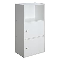 Convenience Concepts 2-Door Xtra Storage Cabinet with Shelf, White