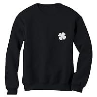 Tstars St Patricks Day Sweatshirts Pocket Size Clover Irish Sweatshirt for Men