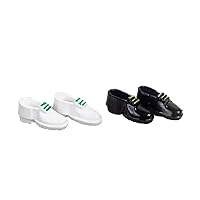 ERINGOGO 2 Pairs Mini Leather Shoes Mini Toy Doll Playsets Kids Playset Mini Accessories for Dolls Toys for Kids Doll Accessories Kids Decor Toy for Kids Delicate Child House Alloy