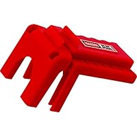 NMC BS01R Ball Valve Lockout – 0.375 in. x 1.25 in. Polypropylene Handle-On Lockout in Red