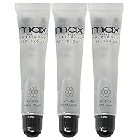 (3Pack) MAX Makeup Lip Polish HONEY Clear Gloss