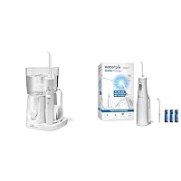 Waterpik Water Flosser for Teeth, Portable Electric Compact for Travel and Home - Nano Plus, WP-320, White - 1 Count(Pack of 1) & Cordless Water Flosser, Battery Operated & Portable for Travel & Home