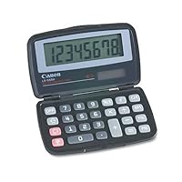 Canon Products - Canon - LS-555H Basic Calculator, Eight-Digit LCD - Sold As 1 Each - Foldable for ultracompactness. - Large 16 mm digit display size for easy readability. - Adjustable display angle for different levels of ambient light. - Solar and battery-powered for use in any lighting condition. -