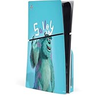 Skinit Decal Gaming Skin Compatible with PS5 Slim Disk Console - Officially Licensed Disney Monsters Inc. Sulley Portrait Design