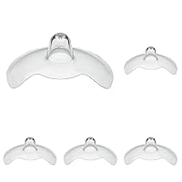 Medela Contact Nipple Shield, 16mm Extra Small, Nippleshield for Breastfeeding with Latch Difficulties or Flat or Inverted Nipples, Made Without BPA (Pack of 5)