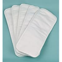 4 layers Microfiber Cloth Diaper Inserts 5pcs