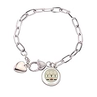 Traditional Japanese Local Different Sushi Heart Chain Bracelet Jewelry Charm Fashion