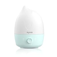Syvio 3-in-1 Cool and Warm Mist Humidifiers for Baby, Quiet Top Fill Diffuser & 7-Color Night Light, Dolphin Shaped Humidifier for Kids, Nursery, Plants, Lasts up to 50 Hours, BPA Free, 2.5L, Blue